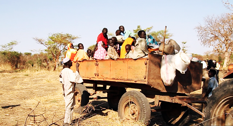 An abandoned village in Blue Nile. Almost all those from this community are taking refuge in camps in South Sudan. (Photograph: © Viktor Pesenti)