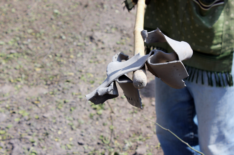 Shrapnel from an Antonov bombardment of Yabus witnessed by the author.