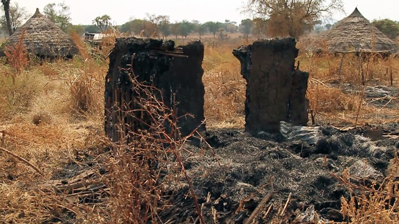 Destroyed and abandoned village in Blue Nile. (Photograph: © Viktor Pesenti