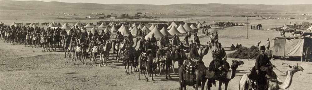 The camel corps at Beersheba