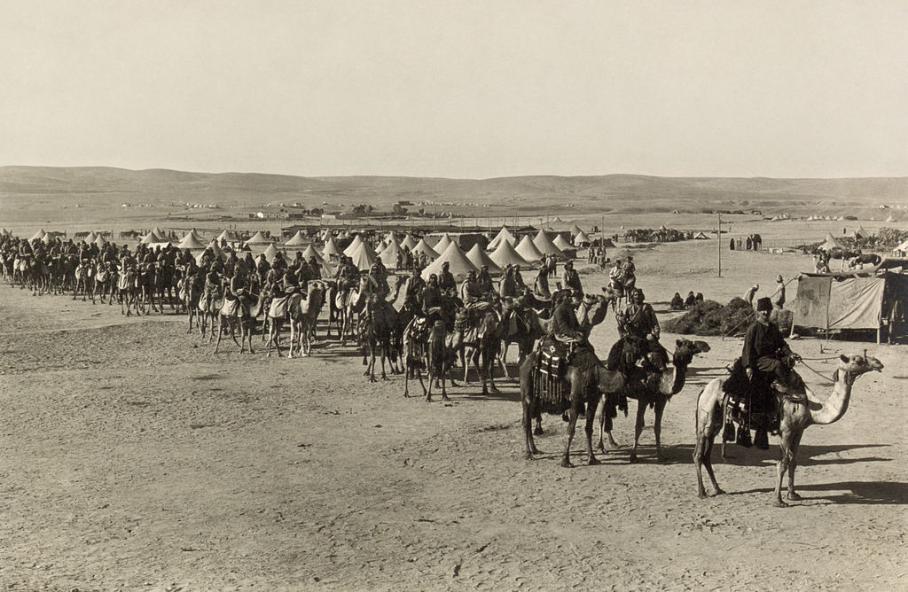 The camel corps at Beersheba