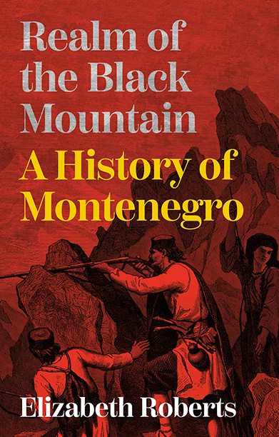 Realm of the Black Mountain book cover with peasants fighting in mountains