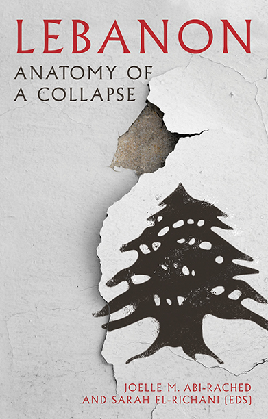 Book cover for Lebanon showing a stark torn page